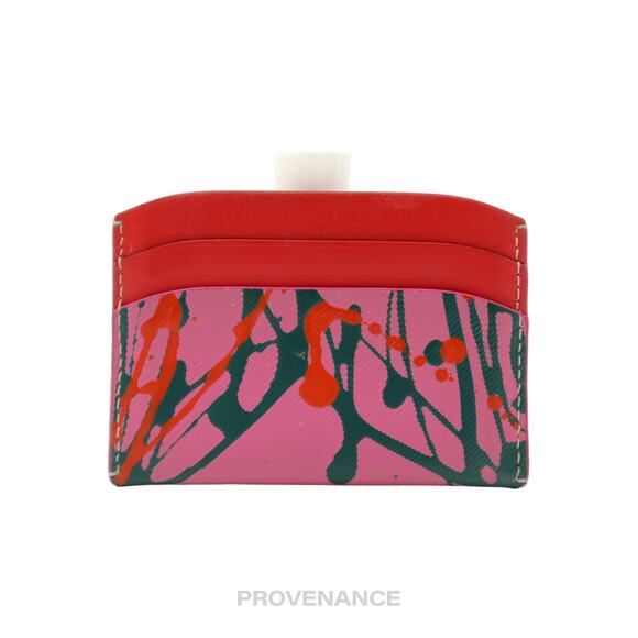 🔴 Burberry Card Holder Wallet - Abstract Painting - Picture 2 of 5